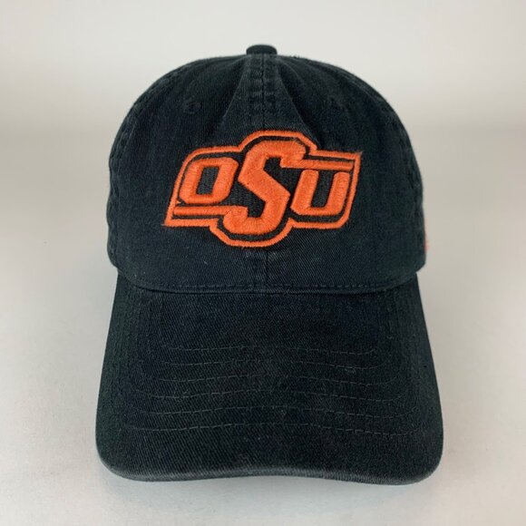 Oklahoma State Cowboys NCAA Black Zephyr Relaxed Fit Strapback Hat - Picture 2 of 5